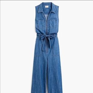 2P JCrew chambray jumpsuit.beautiful condition!